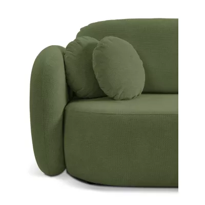 Schlafsofa mit Stauraum COBOURG 1 – dunkelgrün, rechte Ecke