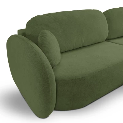 Schlafsofa mit Stauraum COBOURG 1 – dunkelgrün, rechte Ecke