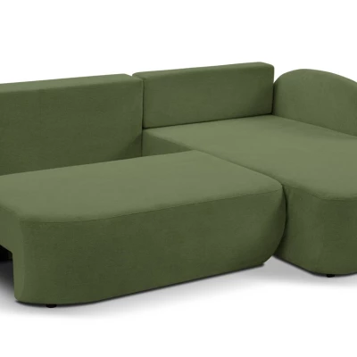 Schlafsofa mit Stauraum COBOURG 1 – dunkelgrün, rechte Ecke