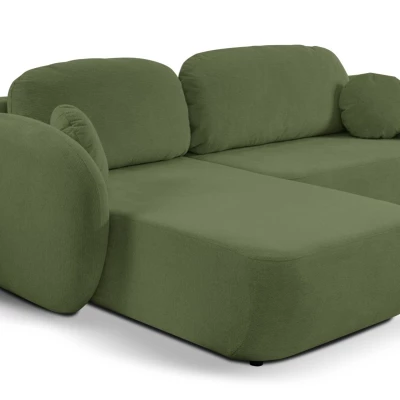 Schlafsofa mit Stauraum COBOURG 1 – dunkelgrün, linke Ecke
