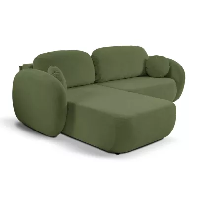 Schlafsofa mit Stauraum COBOURG 1 – dunkelgrün, linke Ecke