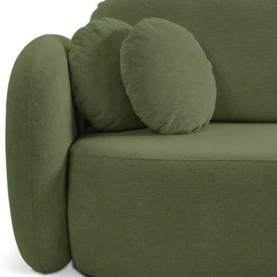 Schlafsofa mit Stauraum COBOURG 1 – dunkelgrün, linke Ecke