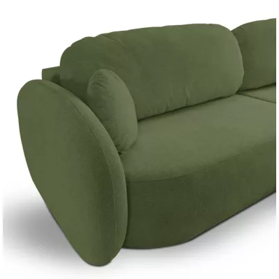 Schlafsofa mit Stauraum COBOURG 1 – dunkelgrün, linke Ecke