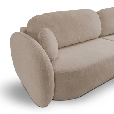 Schlafsofa mit Stauraum COBOURG 1 – beige, rechte Ecke