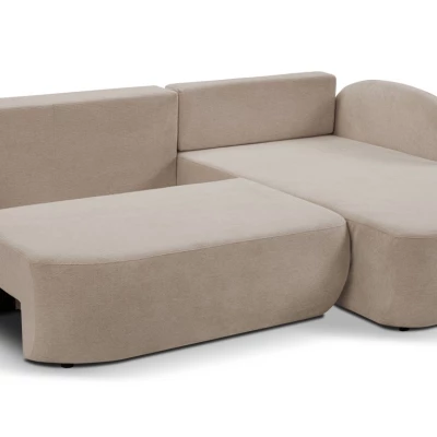 Schlafsofa mit Stauraum COBOURG 1 – beige, rechte Ecke