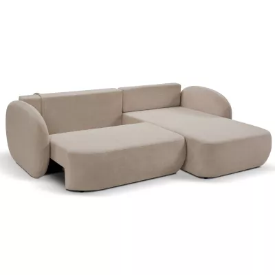 Schlafsofa mit Stauraum COBOURG 1 – beige, rechte Ecke