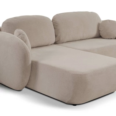 Schlafsofa mit Stauraum COBOURG 1 – beige, linke Ecke