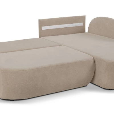 Schlafsofa mit Stauraum COBOURG 1 – beige, rechte Ecke