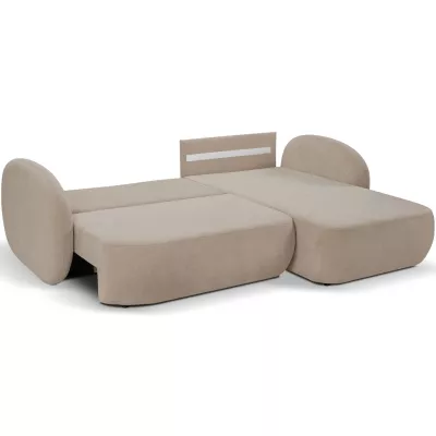 Schlafsofa mit Stauraum COBOURG 1 – beige, rechte Ecke