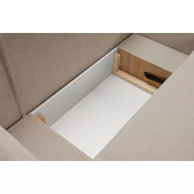 Schlafsofa mit Stauraum COBOURG 1 – beige, rechte Ecke