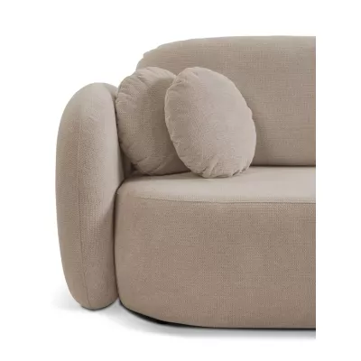 Schlafsofa mit Stauraum COBOURG 1 – beige, linke Ecke
