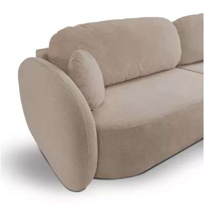 Schlafsofa mit Stauraum COBOURG 1 – beige, linke Ecke