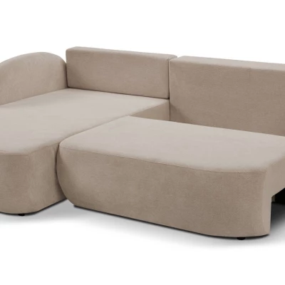 Schlafsofa mit Stauraum COBOURG 1 – beige, linke Ecke