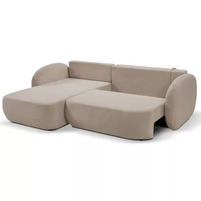 Schlafsofa mit Stauraum COBOURG 1 – beige, linke Ecke