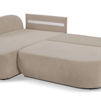 Schlafsofa mit Stauraum COBOURG 1 – beige, linke Ecke