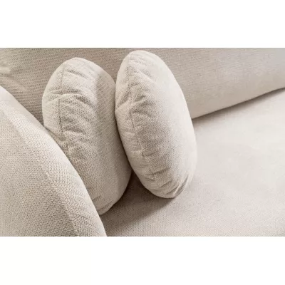 Schlafsofa mit Stauraum COBOURG 1 – beige/rosa, rechte Ecke