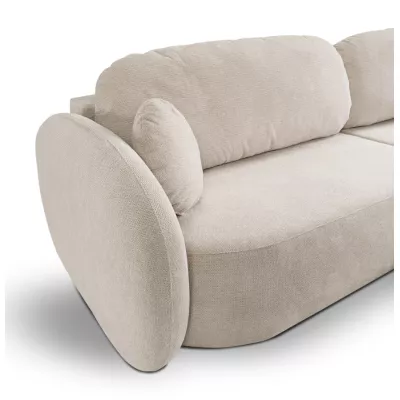Schlafsofa mit Stauraum COBOURG 1 – beige/rosa, linke Ecke