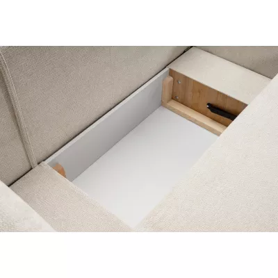 Schlafsofa mit Stauraum COBOURG 1 – beige/rosa, linke Ecke