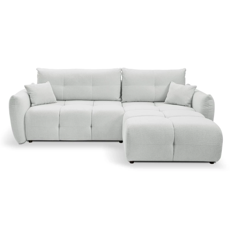 Eckschlafsofa CANMORE – Zementgrau