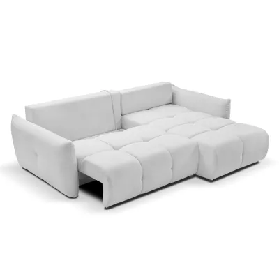 Eckschlafsofa CANMORE – Zementgrau