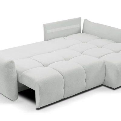 Eckschlafsofa CANMORE – Zementgrau