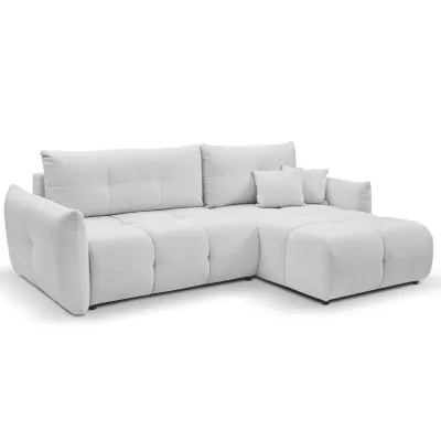 Eckschlafsofa CANMORE – Zementgrau