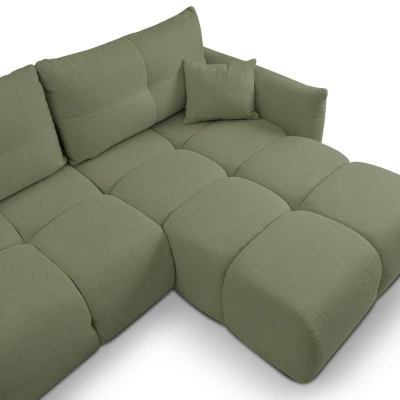 Eckschlafsofa CANMORE - oliv