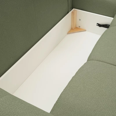 Eckschlafsofa CANMORE - oliv