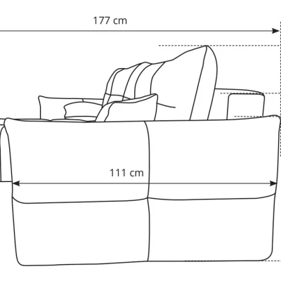 Eckschlafsofa CANMORE - oliv