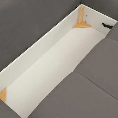 Eckschlafsofa CANMORE - Dunkelgrau