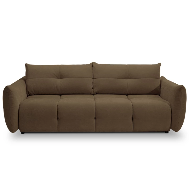 Zweisitzer-Sofa mit Stauraum CANMORE – Schokolade