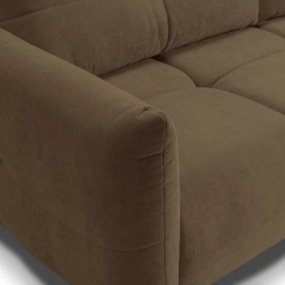 Zweisitzer-Sofa mit Stauraum CANMORE – Schokolade