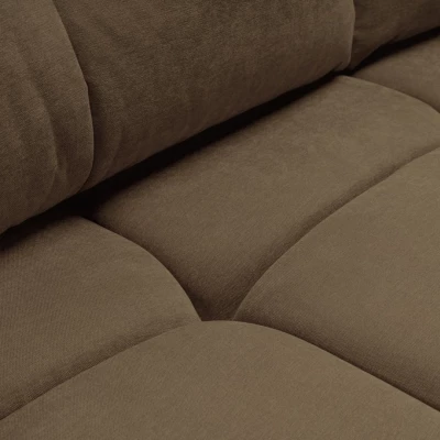 Zweisitzer-Sofa mit Stauraum CANMORE – Schokolade