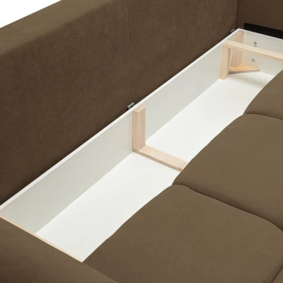 Zweisitzer-Sofa mit Stauraum CANMORE – Schokolade