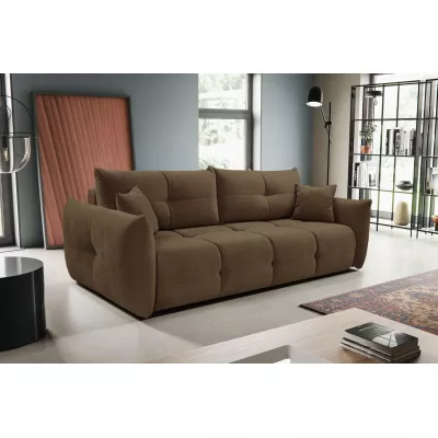 Zweisitzer-Sofa mit Stauraum CANMORE – Schokolade