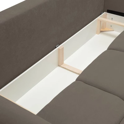 Zweisitzer-Sofa mit Stauraum CANMORE - graubraun