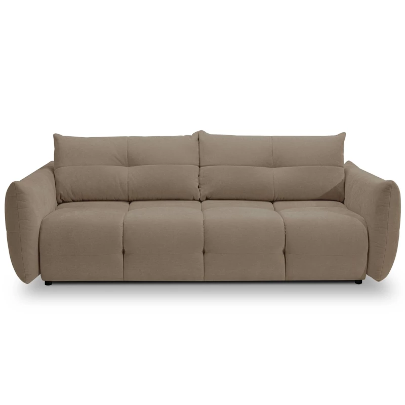 Zweisitzer-Sofa mit Stauraum CANMORE - grau-beige