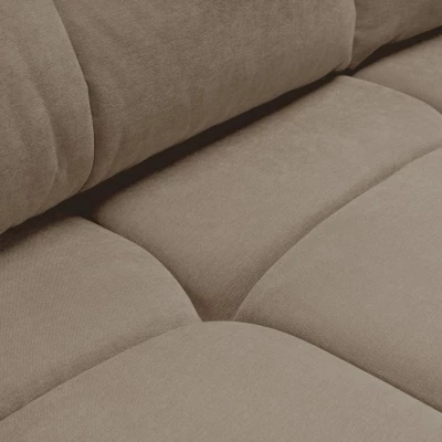 Zweisitzer-Sofa mit Stauraum CANMORE - grau-beige