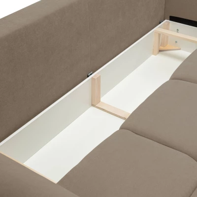 Zweisitzer-Sofa mit Stauraum CANMORE - grau-beige
