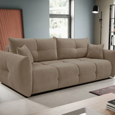 Zweisitzer-Sofa mit Stauraum CANMORE - grau-beige