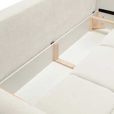 Zweisitzer-Sofa mit Stauraum CANMORE – Creme