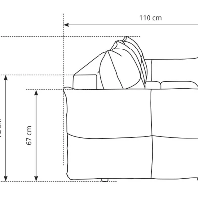 Zweisitzer-Sofa mit Stauraum CANMORE - Esche