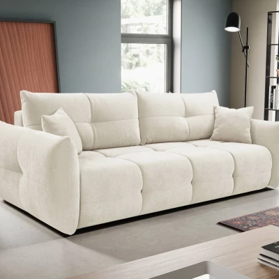 Zweisitzer-Sofa mit Stauraum CANMORE – Creme