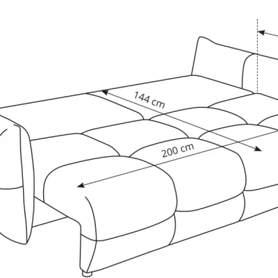 Zweisitzer-Sofa mit Stauraum CANMORE - dunkelblau