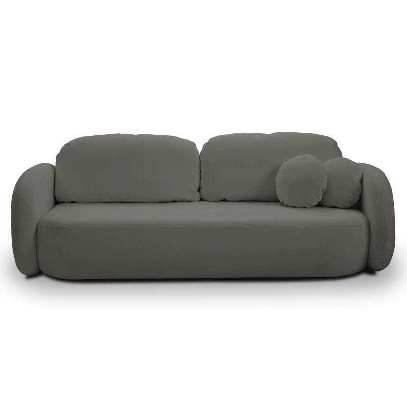 COBOURG Klappsofa, 2-Sitzer mit Stauraum – Graphit