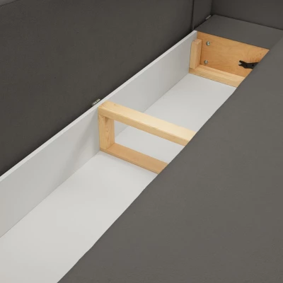 COBOURG Klappsofa, 2-Sitzer mit Stauraum – Graphit