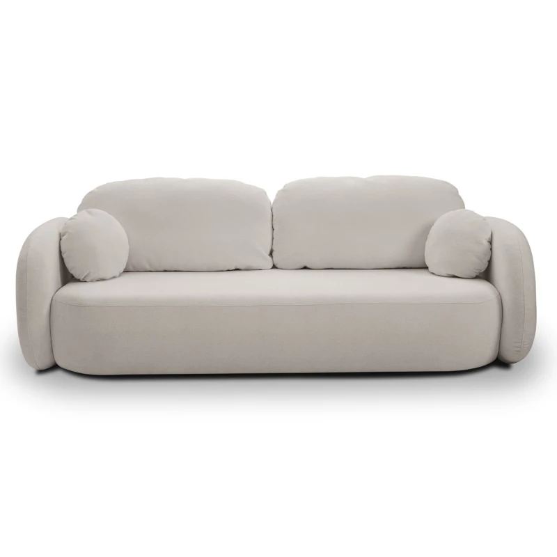 COBOURG Zweisitzer-Sofa mit Stauraum - hellgrau 2