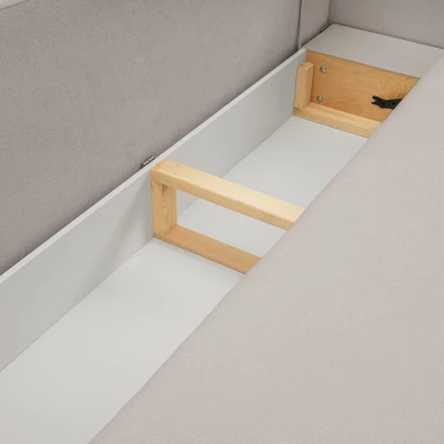 COBOURG Zweisitzer-Sofa mit Stauraum - hellgrau 2