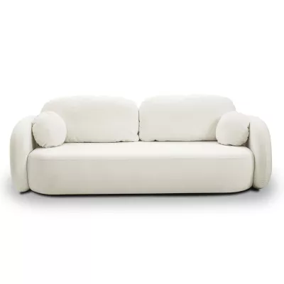 Zweisitzer-Sofa COBOURG mit Stauraum – Creme