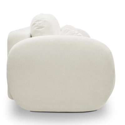 Zweisitzer-Sofa COBOURG mit Stauraum – Creme